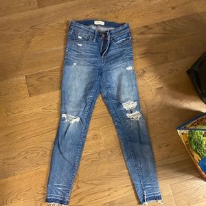 Madewell Skinny 9” high-rise jeans size 27